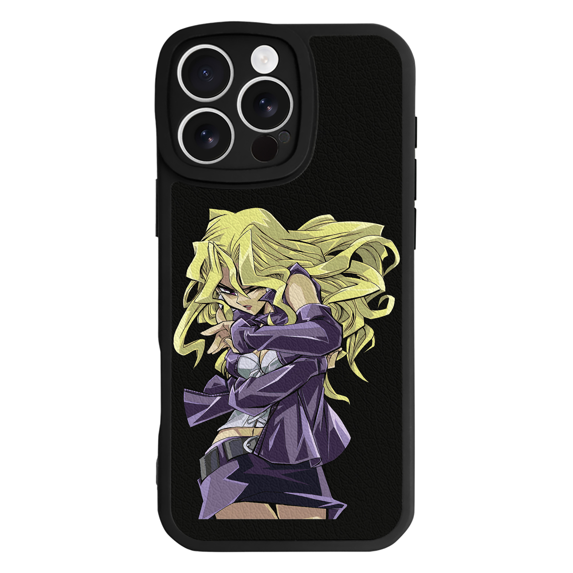 （画像用） 遊☆戯☆王 Yu-Gi-Oh! 【iPhone 16シリーズ対応】シリコンスマホケース（レザー調） 材質：シリコン